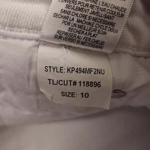 Kut from the Kloth Jeans Catherine Boyfriend – Women's Size 10 White Denim - Picture 14 of 15